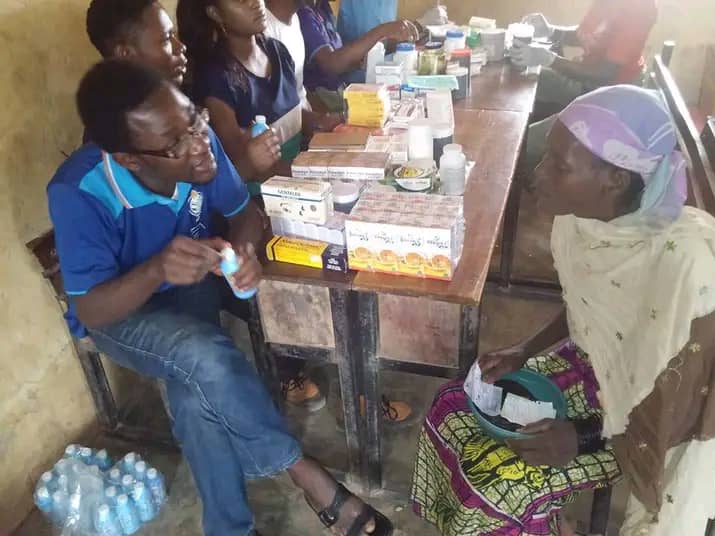 Free medical check-up, diagosis and drugs dispensing to vunerable people.